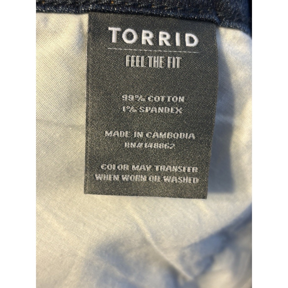Torrid Boyfriend Straight Vintage Stretch Mid-Rise Jean Women's 12R - Picture 5 of 8